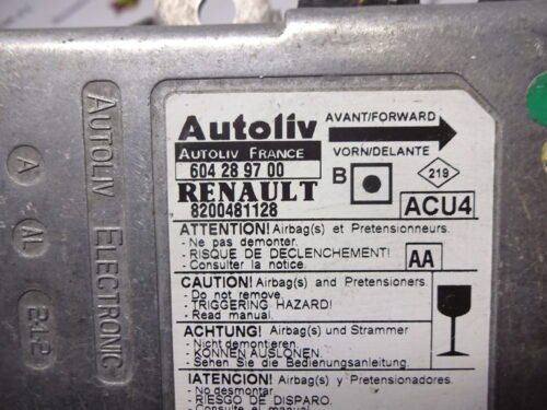 Unidad de control Renault 8200481128 AA 604289700 8200481128AA