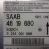 Unidad de control SAAB 4619680 0285001089