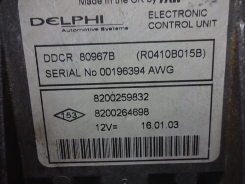 Centralita del motor Renault Megane R0410B015B 8200259832 8200264698