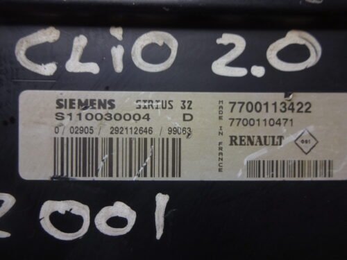 Centralita del motor Renault Clio S110030004D 7700113422 7700110471