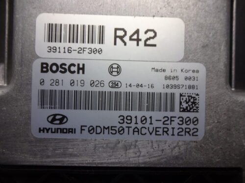 Centralita del motor Hyundai 0281019026 39101-2F300 391012F300  391162F300