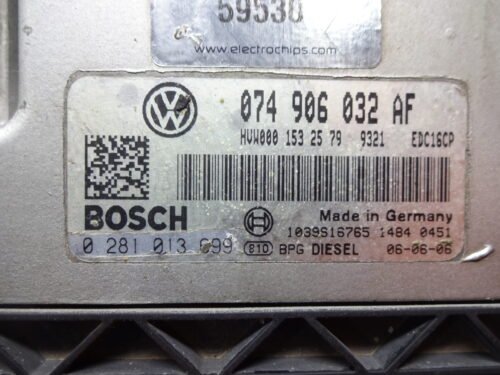 Centralita del motor VW Crafter 074906032AF 0281013699 074 906 032 AF