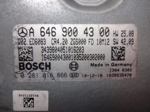 Centralita del motor MERCEDES SPRINTER 0281016866 A6469004300 A 646 900 43 00