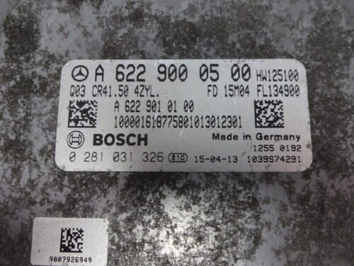 Centralita del motor MERCEDES VITO 0281031326 A6229000500 A6229010100
