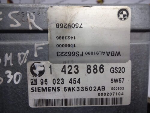 Centralita del motor BMW 1423886 96023454 5WK33502AB 7509268