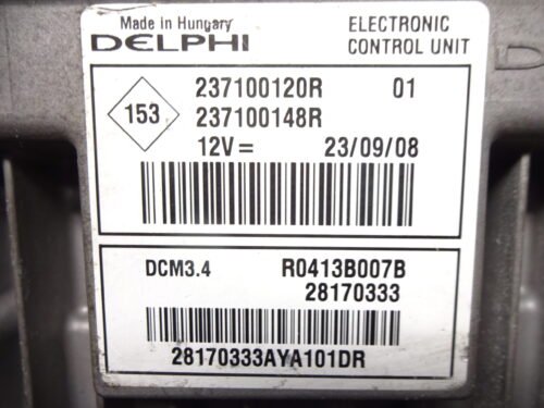 Centralita del motor RENAULT 237100120R 237100148R R0413B007B