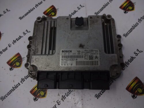 Centralita del motor Peugeot Citroen 0281011233 9656161780