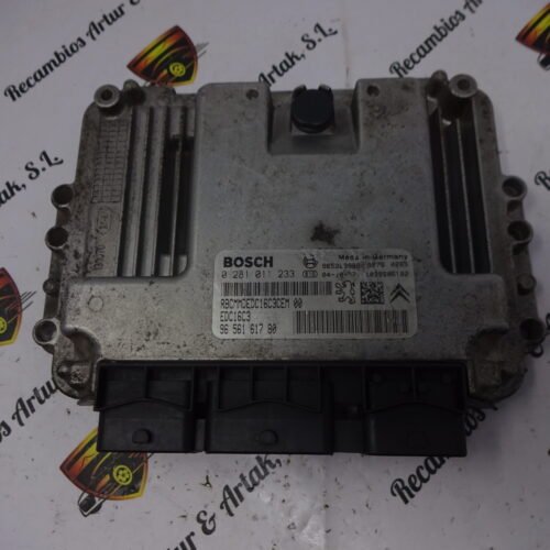 Centralita del motor Peugeot Citroen 0281011233 9656161780