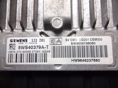 Centralita del motor CITROEN PEUGEOT 5WS40379AT 5WS40379A-T 9658198080 9648237680