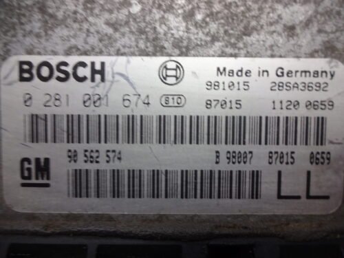 Centralita del motor OPEL 0281001674 90562574