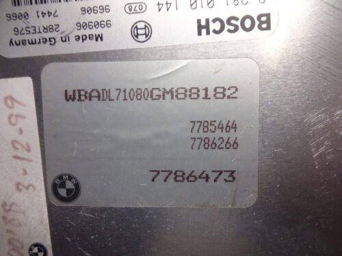 Centralita del motor BMW 0281010144 7786266 7786473