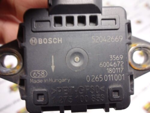Sensor de impacto sensor de airbag FIAT 0265011001 52042669 BOSCH