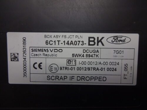 Caja de fusibles Ford Transit 6C1T14A073BK 6C1T-14A073-BK 5WK48947K