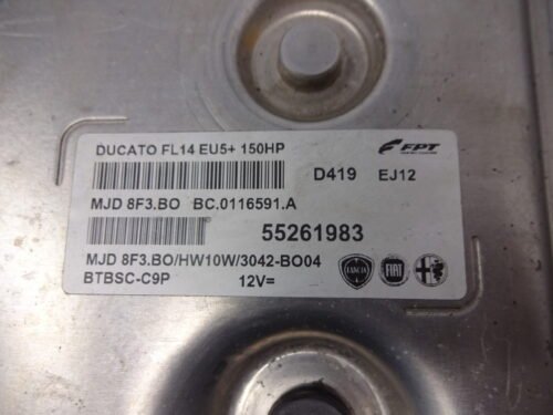 Centralita del motor FIAT DUCATO 55261983 MJD8F3.BO D419