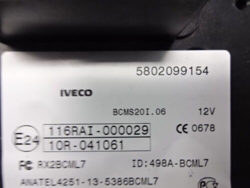 Caja de fusibles IVECO DAILY 5802099154 BCMS20I.06