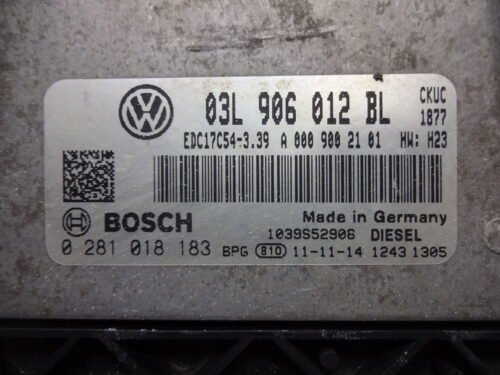 Centralita del motor VW Crafter 0281018183 03L906012BL 03L 906 012 BL