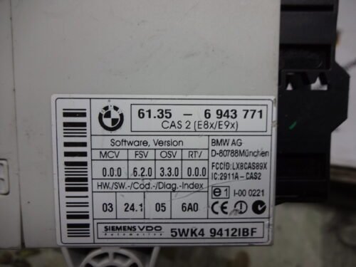 Unidad de control BMW 3 E90 61356943771 61.35-6943771 5WK494121BF