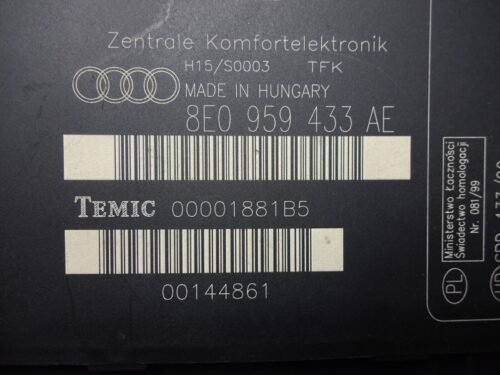 Modulo Electrónico Confort Audi A4 B6 8E0959433AE 8EO959433AE 00001881B5