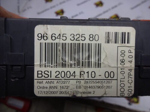 Caja de fusibles Citroen C3 BSI 2004 P10-00 9664532580