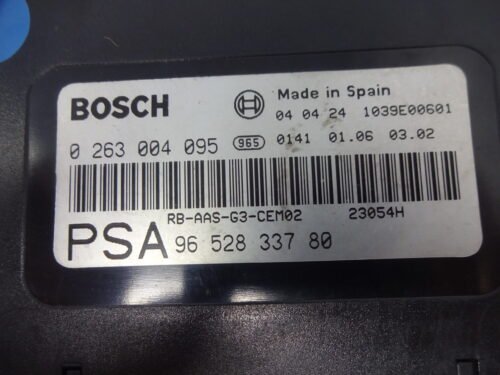 Centralita Parktronik PTS  Peugeot 407 BOSCH 0263004095  9652833780
