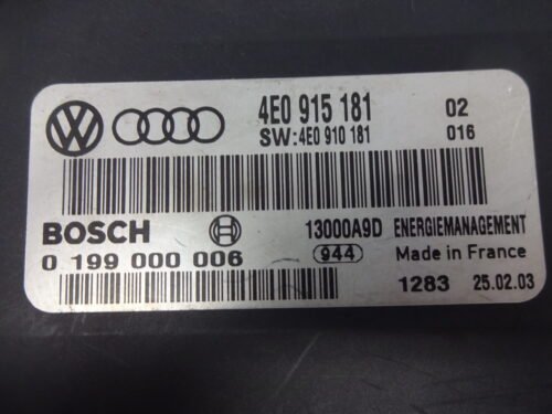 Unidad de control de la batería AUDI A8 4E0915181 4EO915181 4E0910181 0199000006