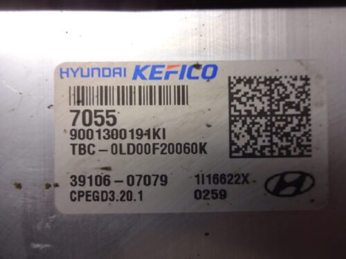 Centralita del motor HYUNDAI I20 3910607079 39106-07079 9001300191KI