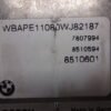 Centralita del motor BMW X3 0281016962 8510594-01 851059401 8510601