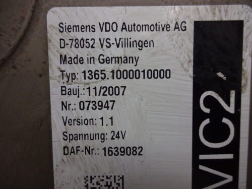 Centralita VDO Automotive AG DAF 105XF VIC2 1639082 073947 13651000010000 VIC2