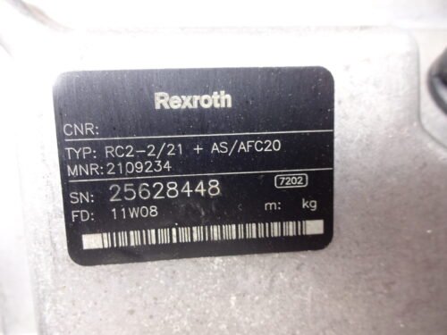 Unidad de control REXROTH R902098200 902098200 1039E02254 BODAS RC2-2/21 25628448