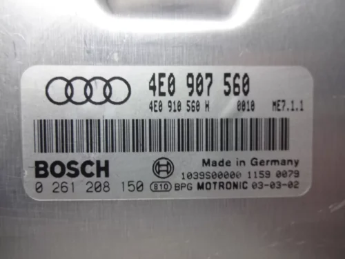 Centralita del motor Audi A8 0261208150 4E0907560 4E0910560H
