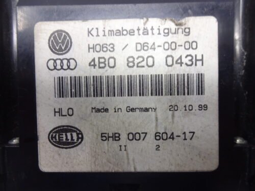 Clima panel de control Audi a6 4B0820043H 4BO820043H 5HB00760417