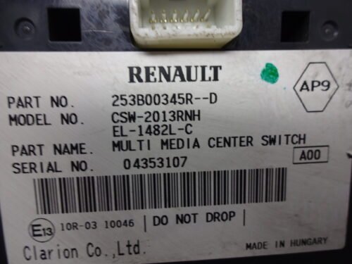 Interruptor Multifunción RENAULT MEGANE 253B00345R-D 253B00345RD