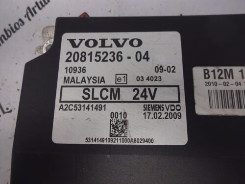 Unidad de control VOLVO 2081523604 20815236-04 B12M 140720