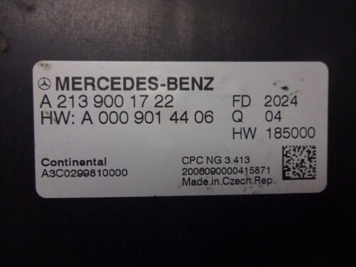 Unidad de control Mercedes Sprinter A2139001722  A0009014406