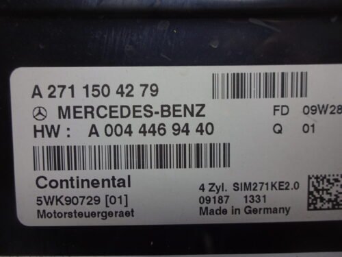 Centralita del motor MERCEDES W204 A2711504279 A0044469440 A2710105047 5WK90729