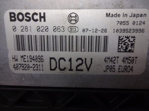 Centralita del motor Mitsubishi Canter 0281020063 407920-2311 4079202311 DC12V