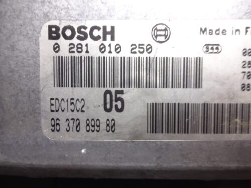 Centralita del motor PEUGEOT CITROEN 0281010250 9637089980 EDC15C2