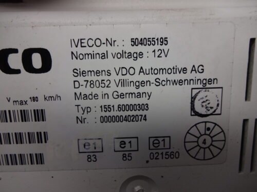 Cuadro de instrumentos IVECO Daily 504055195 155160000303