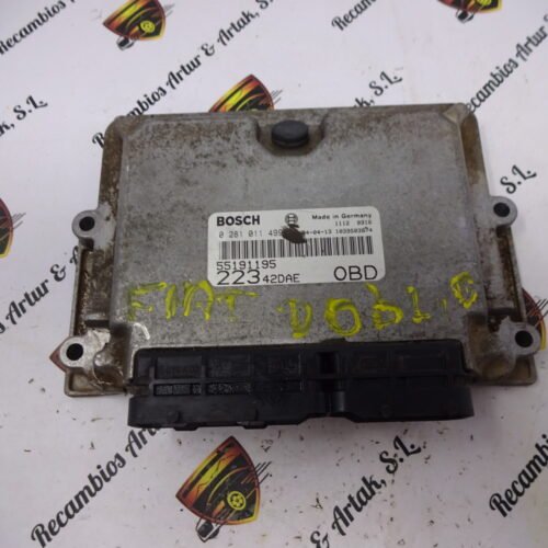 Centralita del motor FIAT 55191195 0281011499 OBD 223