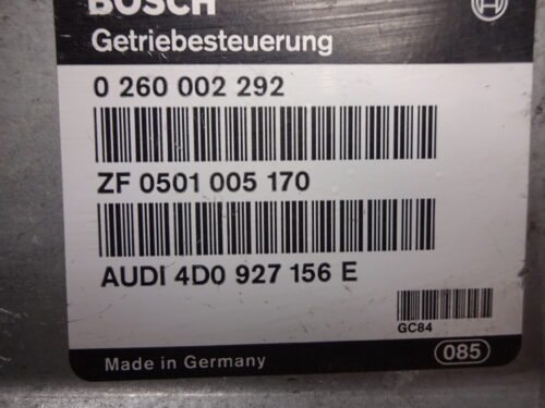 Centralita del motor Audi 4D0927156E 0260002292 ZF 0501005170