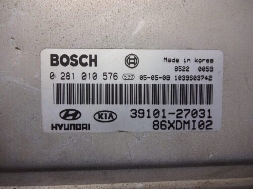 Centralita del motor Hyundai Elantra 0281010576 3910127031 39101-27031