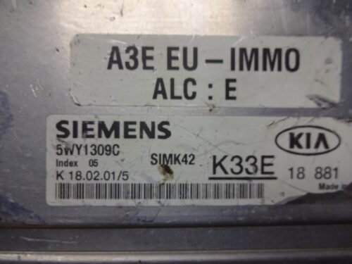Centralita del motor KIA RIO 5WY1309C K1802015 K33E SIMK42