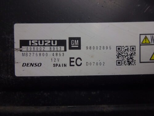 Centralita del motor Opel Astra 98002895 EC MB275800-4853 6980028953 98002895EC