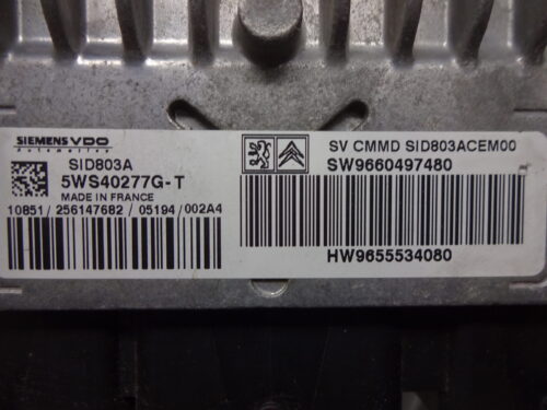 Centralita del motor Peugeot 5WS40277G-T 5WS40277GT 9660497480 9655534080