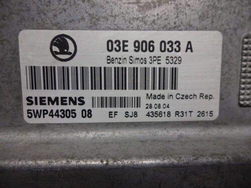 Centralita del motor Skoda Fabia 03E906033A 5WP4430508 5WP44305 08