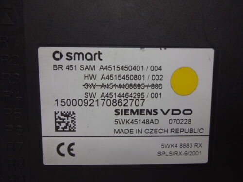 Caja de fusibles Smart Fortwo A4515450401 A4515450801 A4514464295 5WK45148AD