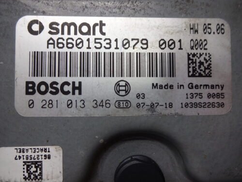 Centralita del motor Smart ForTwo 451 CDI A6601531079 001 0281013346