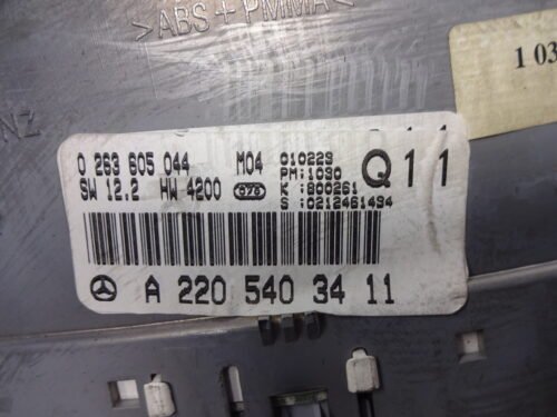 Cuadro de instrumentos Mercedes S W220 A2205403411 0263605044 Q11
