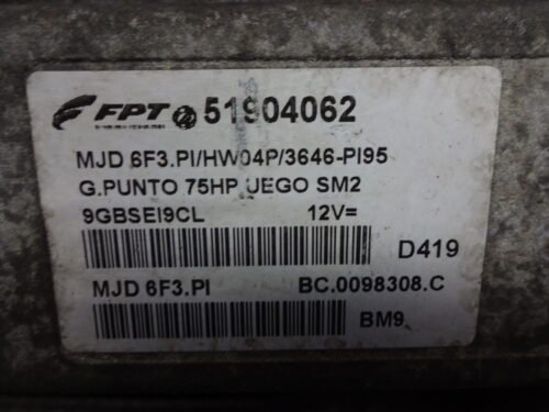 Centralita del motor Fiat 51904062 MJD 6F3.PI MJD6F3PI BC0098308C