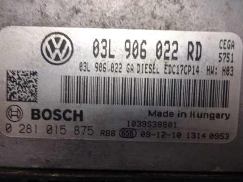 Centralita del motor VW VOLKSWAGEN Skoda 0281015875 03L906022RD